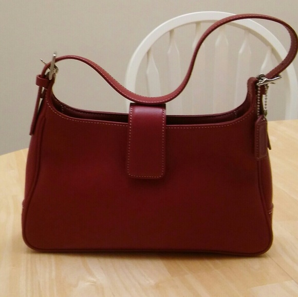 Coach Red Leather Hobo - Picture 3 of 4